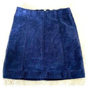 Free People Velvet Skirt